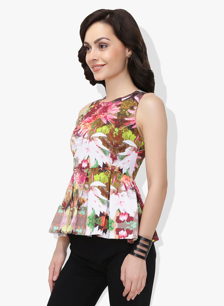 Floral Peplum Top