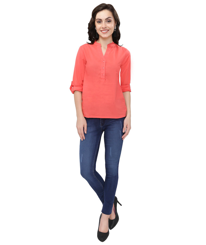 Pink Soft Cotton Shirt