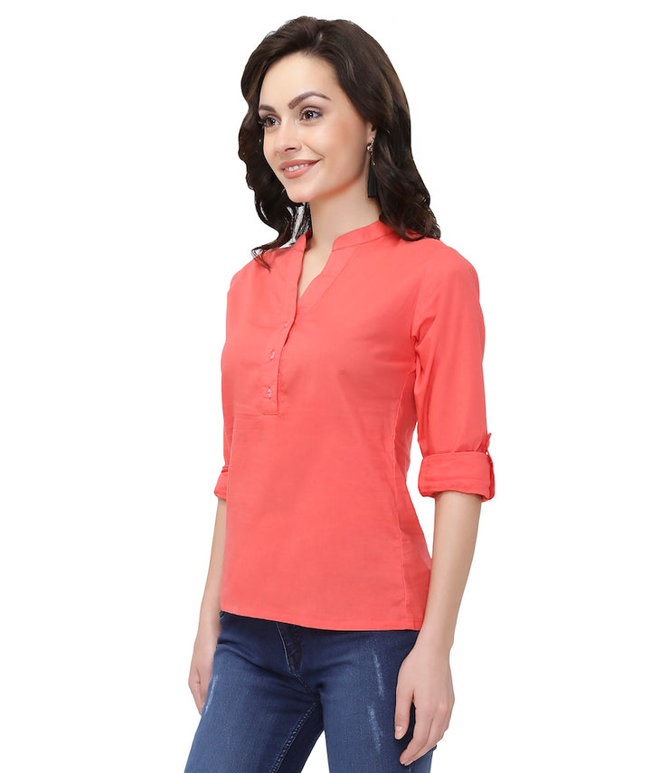 Pink Soft Cotton Shirt