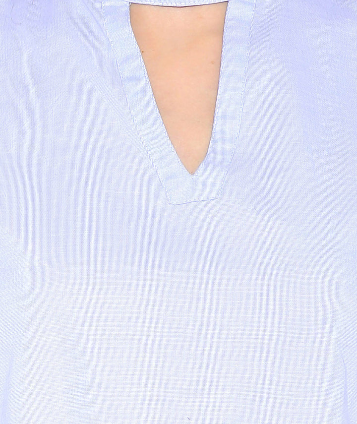 Light Blue Cold Shoulder Dress.