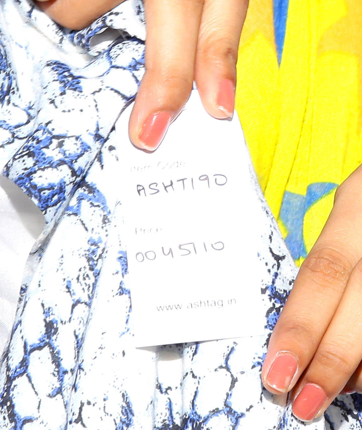 Asymmetric Printed Day Dress