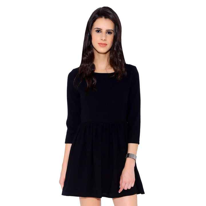 Black Fit and Flare Dress