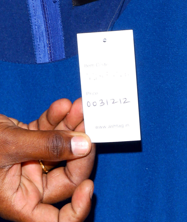 Ink Blue Gathered Dress