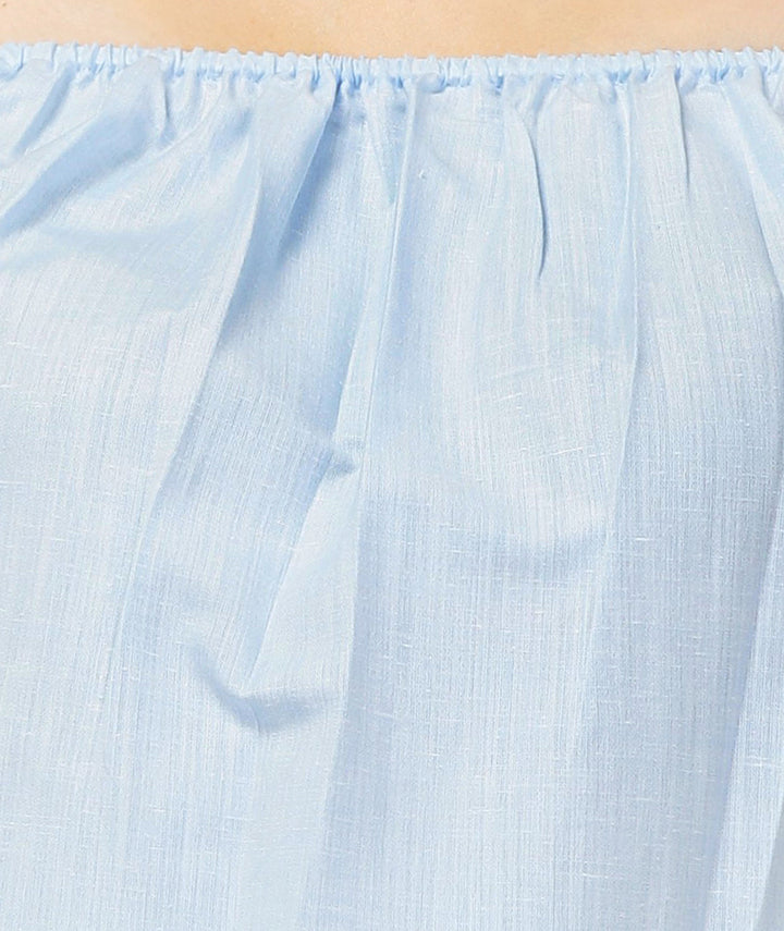 Blue Cotton Candy Off Shoulder