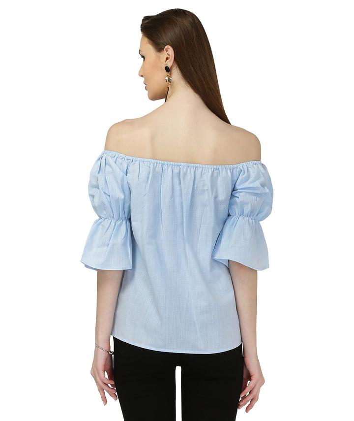 Blue Cotton Candy Off Shoulder