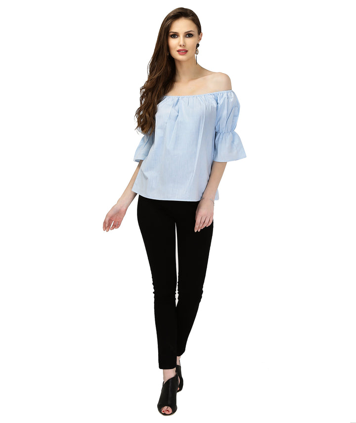 Blue Cotton Candy Off Shoulder