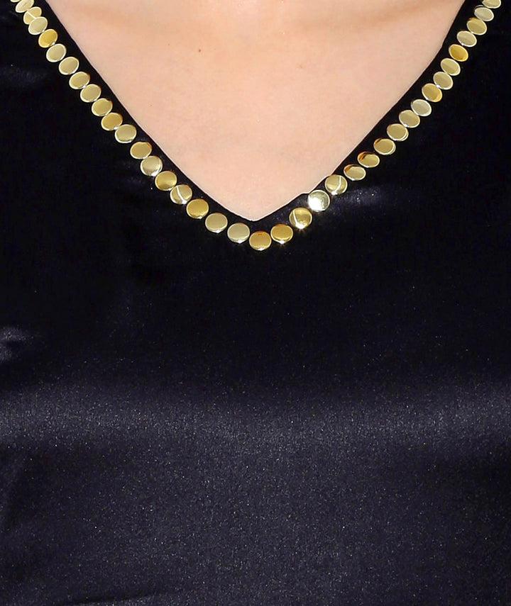 Black Satin Maxi Dress