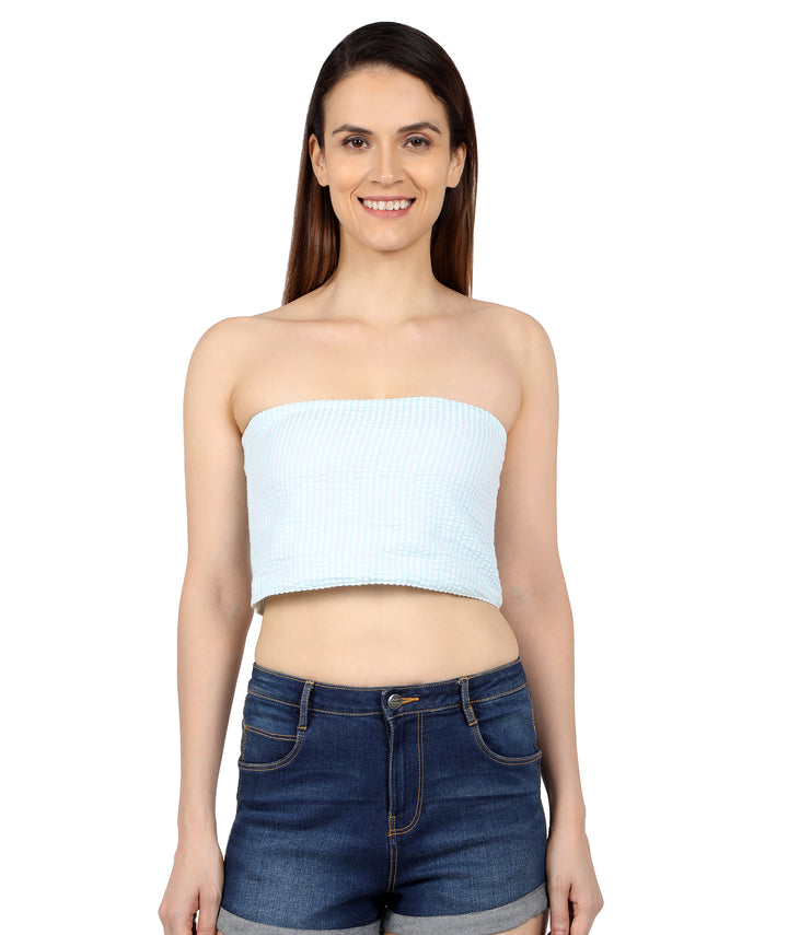 Mint Green Cotton Bustier Top