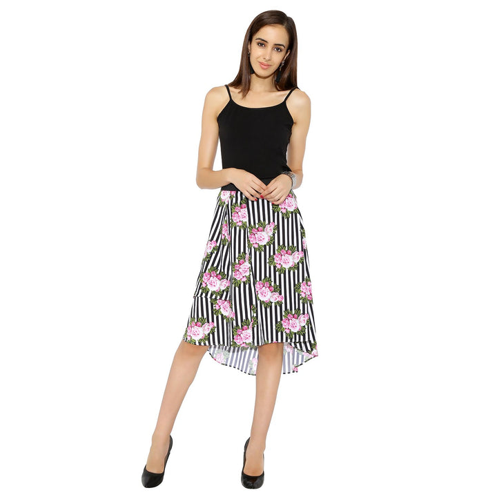 Striped & Floral Skirt