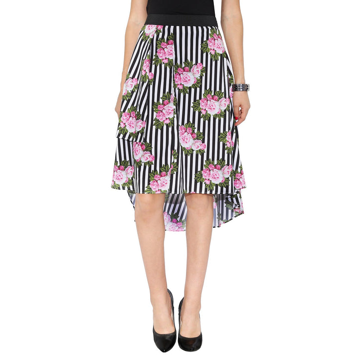 Striped & Floral Skirt