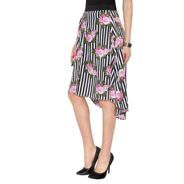 Striped & Floral Skirt