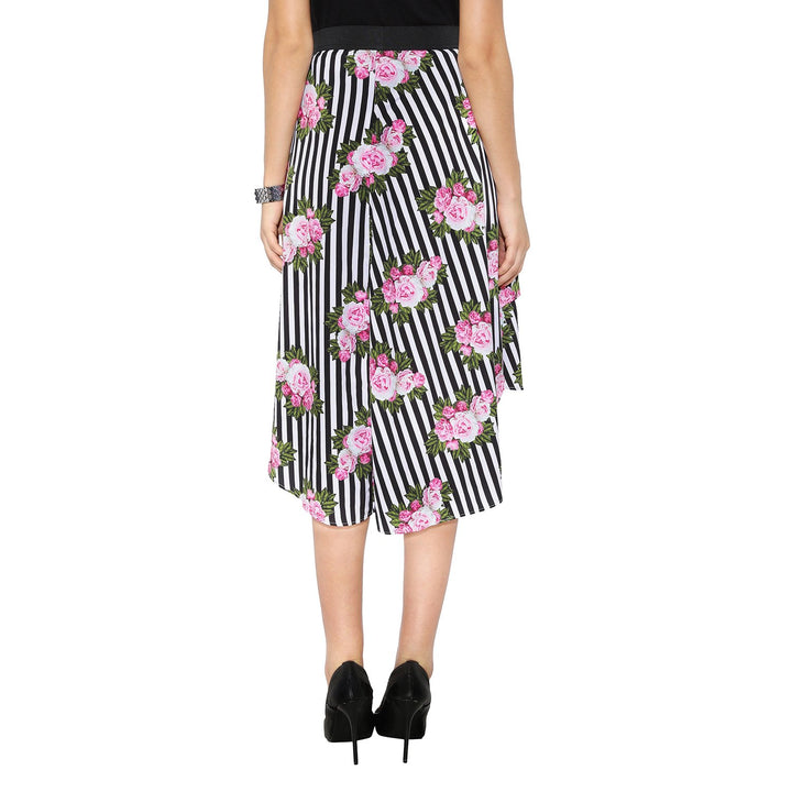 Striped & Floral Skirt