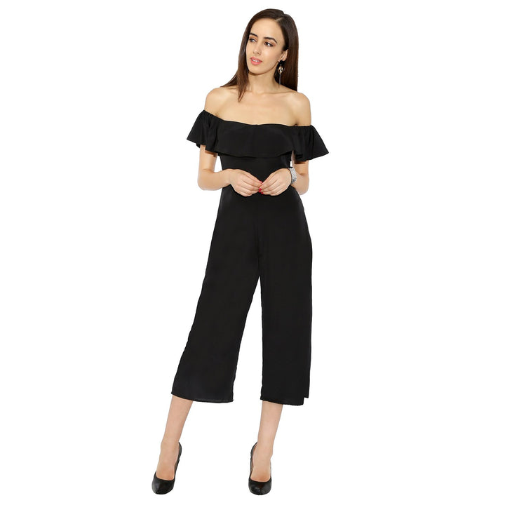 Black Frilled Jumpsuit