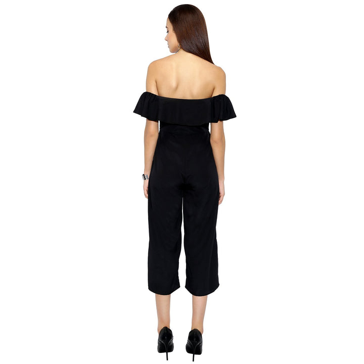 Black Frilled Jumpsuit