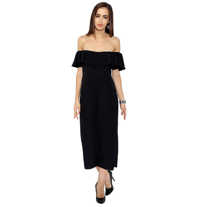 Black Frilled Jumpsuit