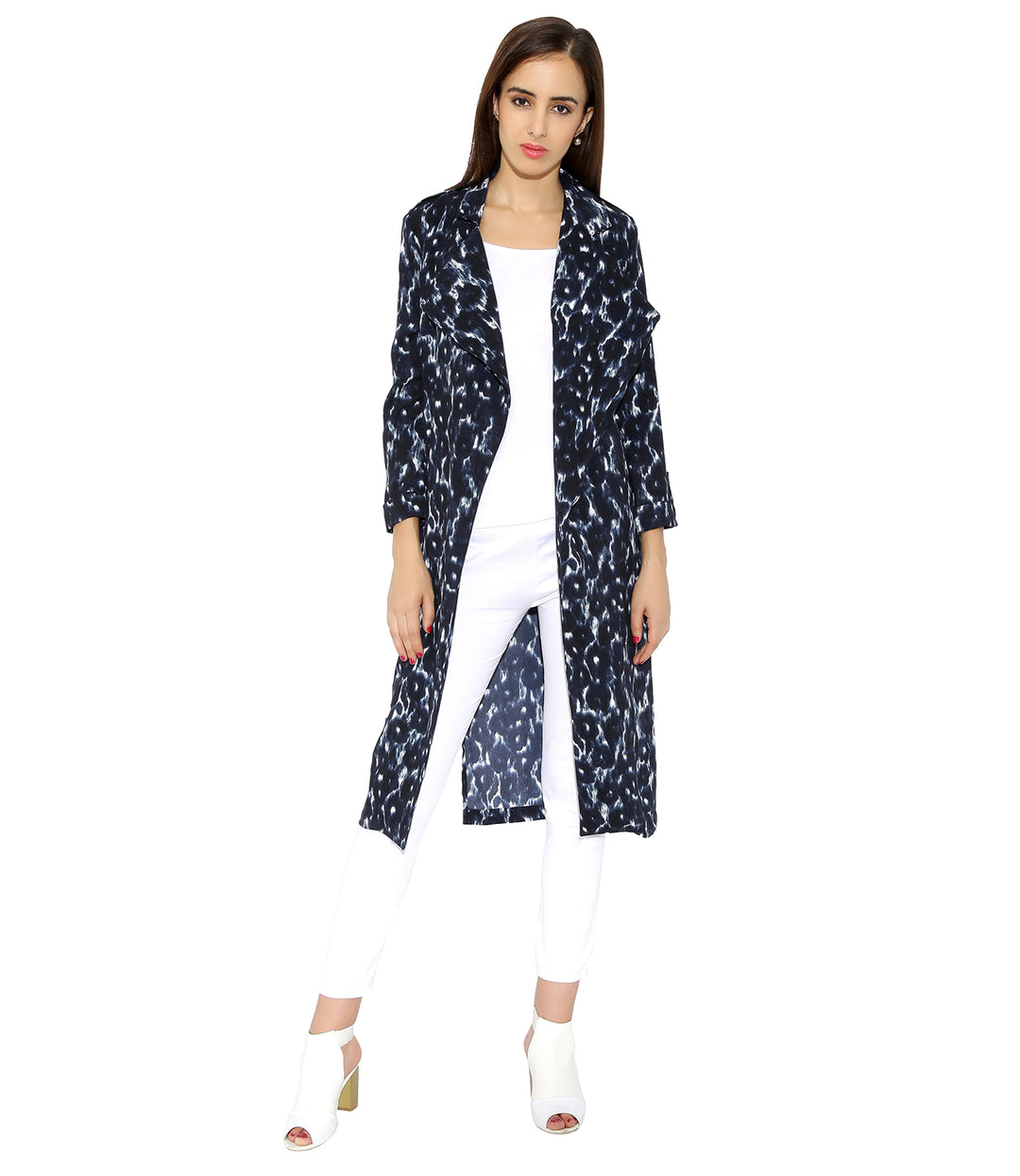 Full Sleeves Printed Coat