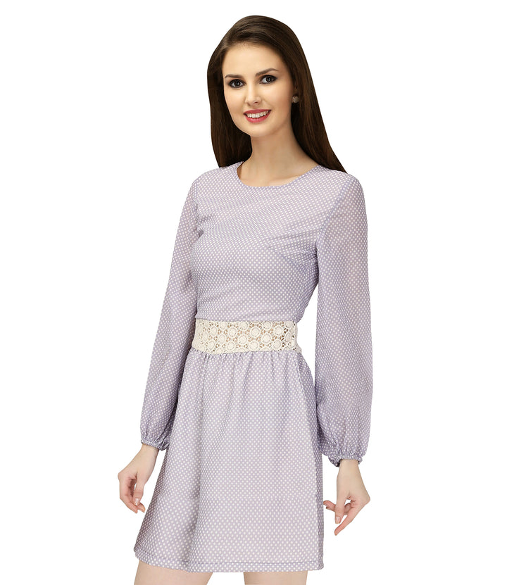 Purple & White Polka Dot Jumpsuit