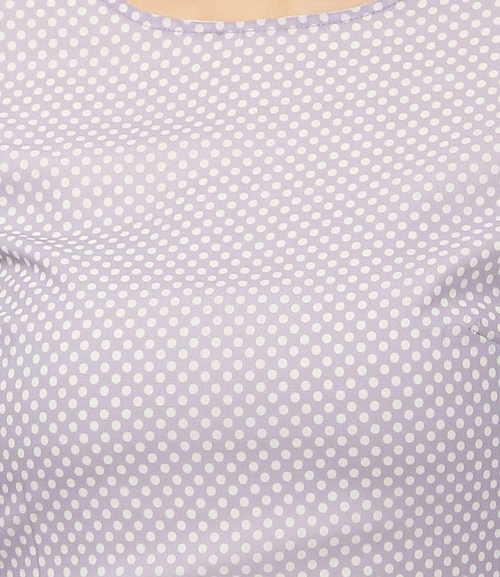 Purple & White Polka Dot Jumpsuit