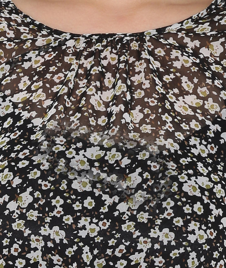 Floral Printed Brunch Dress