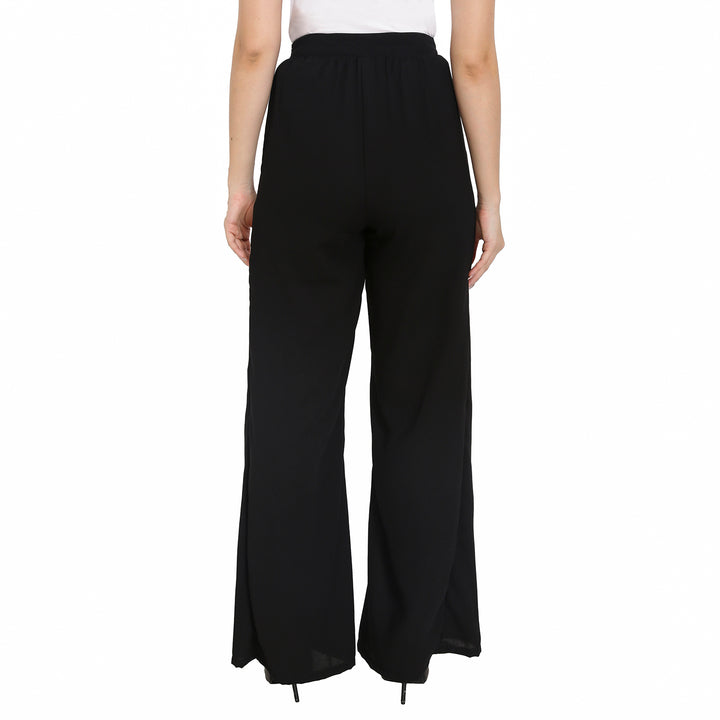 Black Formal Flared Trousers