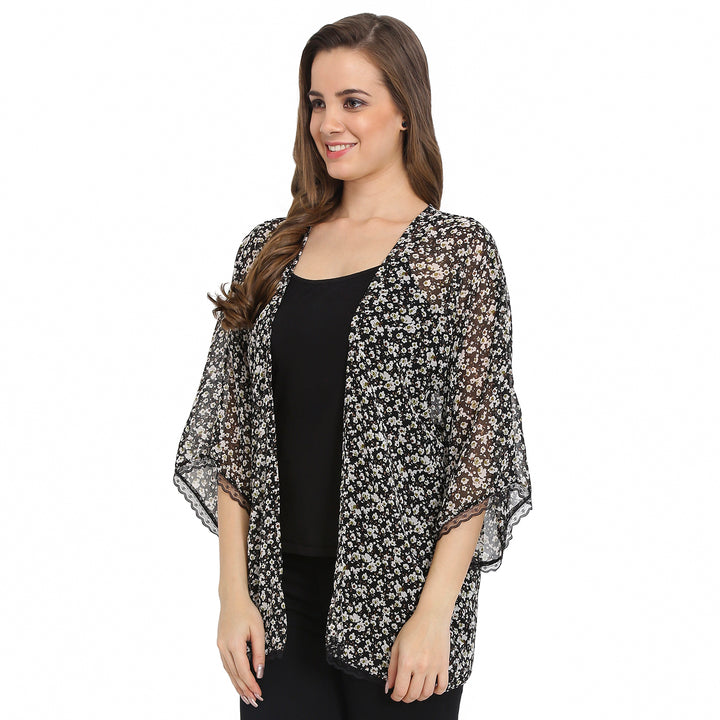 Floral Printed Kimono