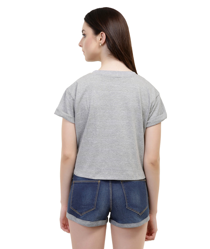 Grey Cropped T-shirt