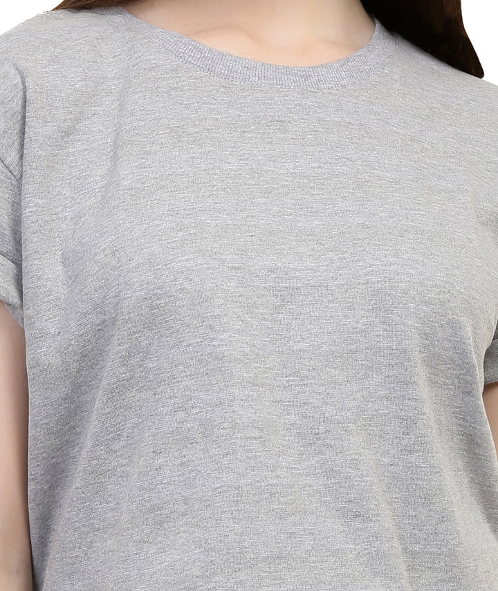 Grey Cropped T-shirt