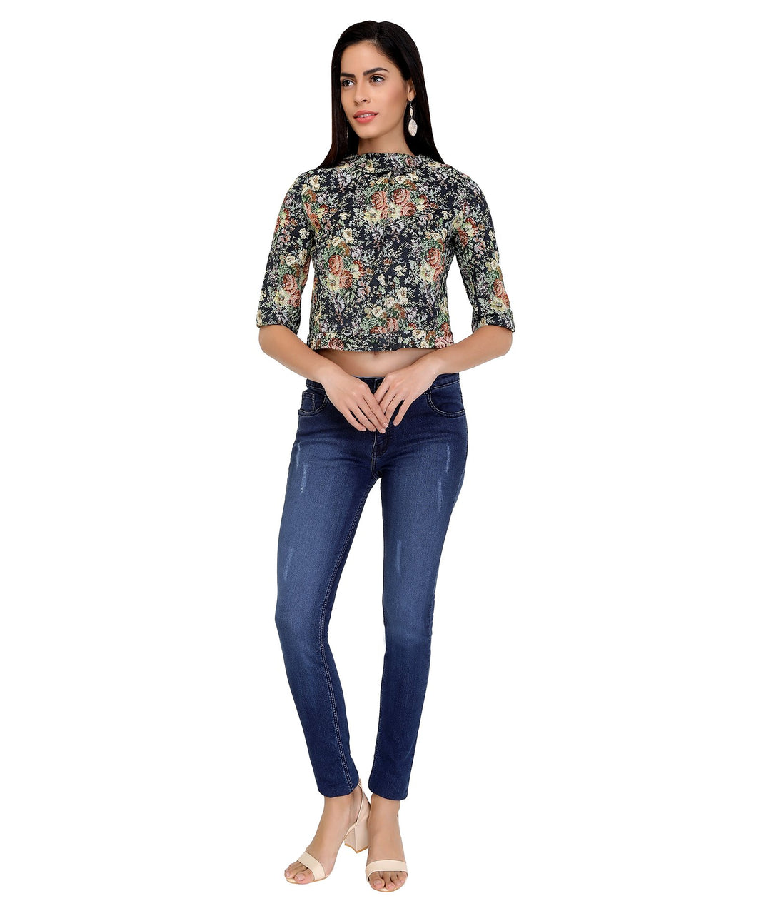 Floral Jacquard Jacket