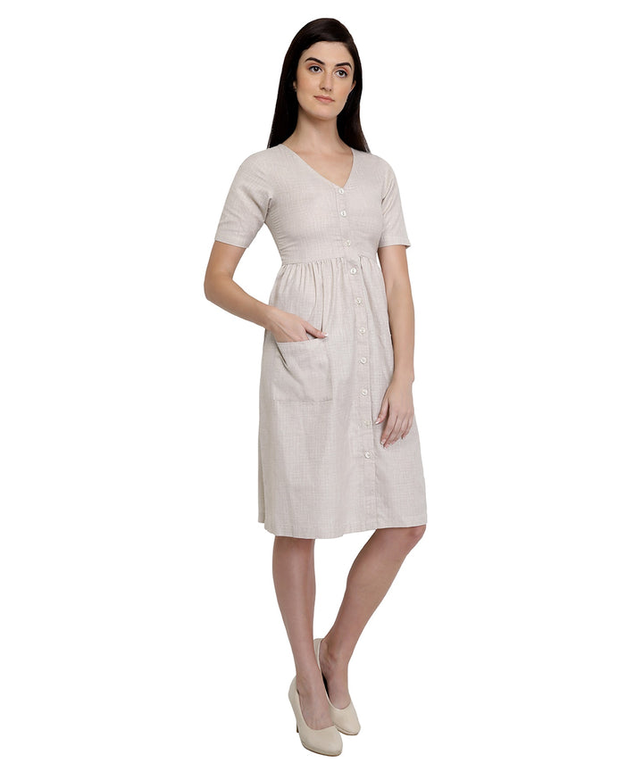 Cotton Cream Day Dress