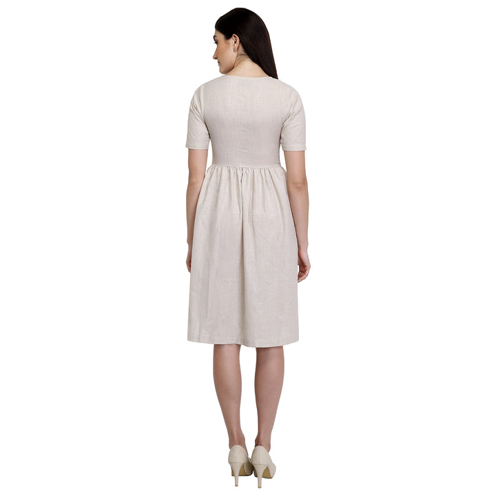 Cotton Cream Day Dress
