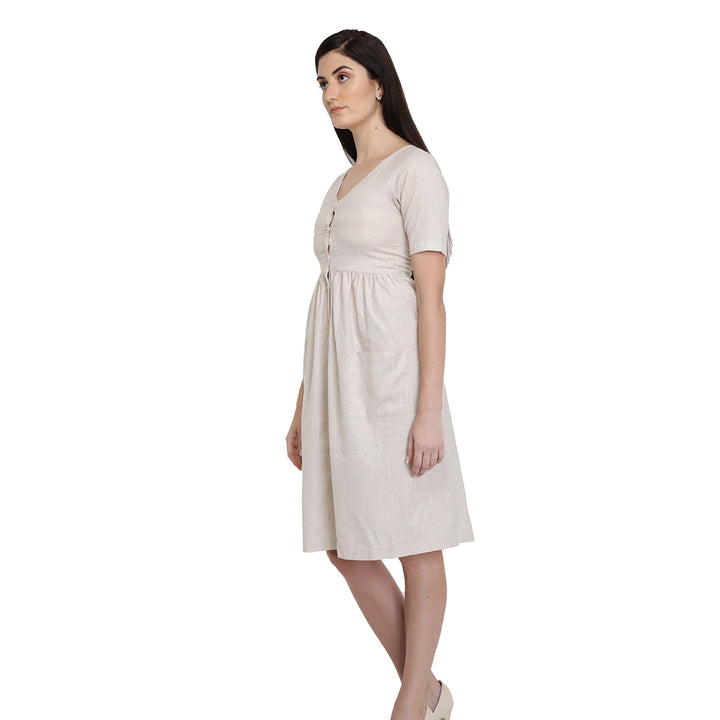 Cotton Cream Day Dress