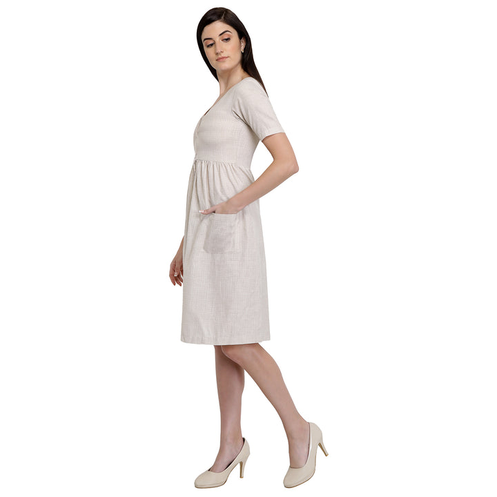 Cotton Cream Day Dress