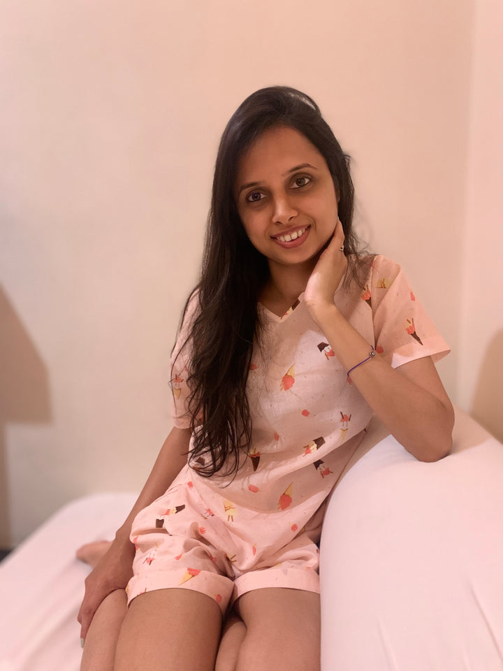 Ice Cream Nightsuit Set