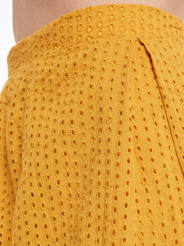 Summer Chifley Cotton Skirt