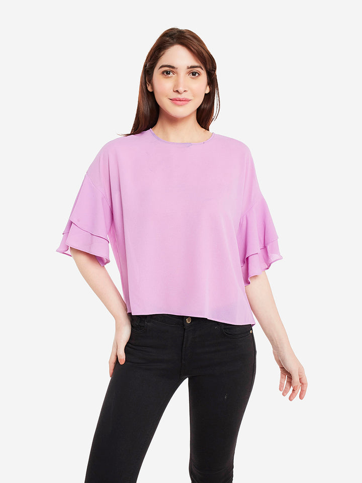 Lilac Bell Sleeves Top