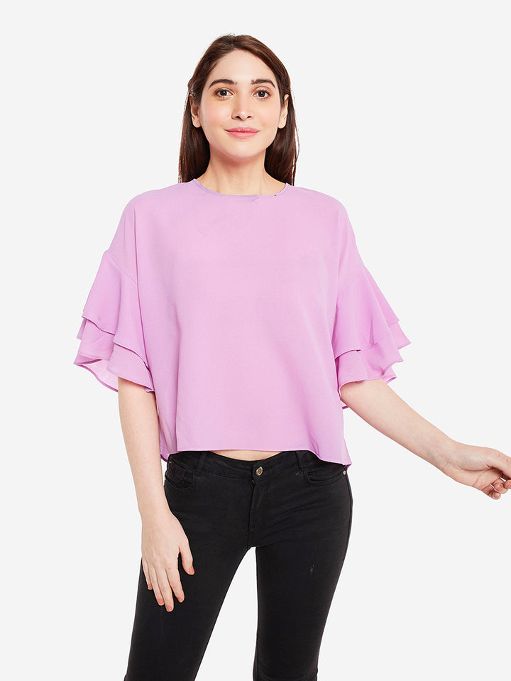 Lilac Bell Sleeves Top