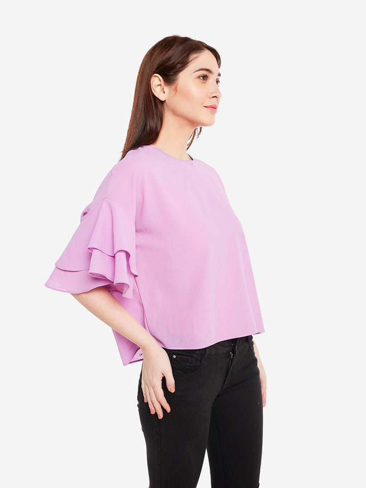 Lilac Bell Sleeves Top