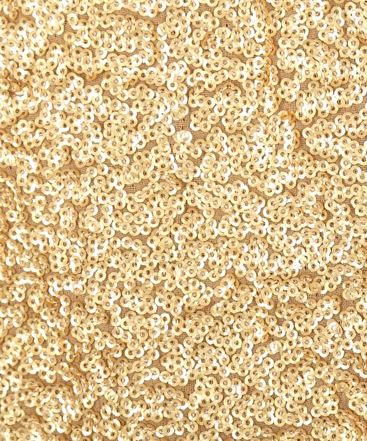 Golden Sequins Peplum Top