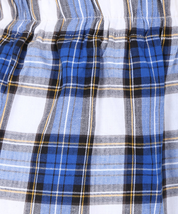 Blue & White Checks Pyjama