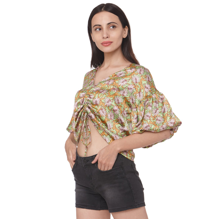 Forest Printed Crop Top