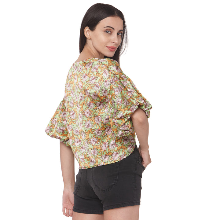 Forest Printed Crop Top