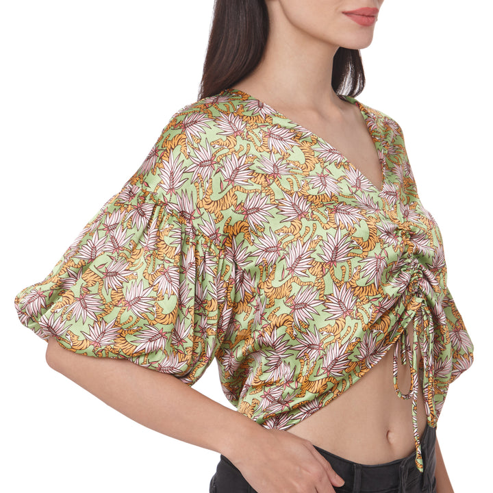 Forest Printed Crop Top