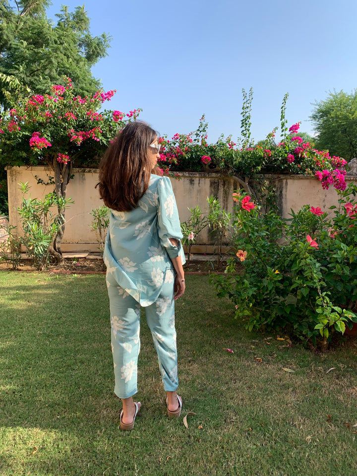 Floral Pleated Pants