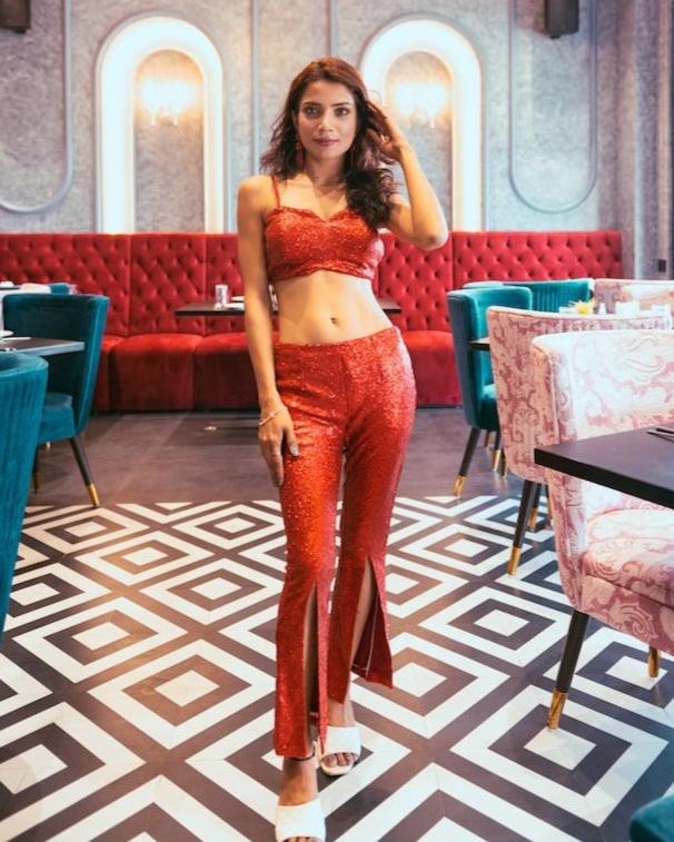Sizzling Hot Red Sequin Co-ord Set