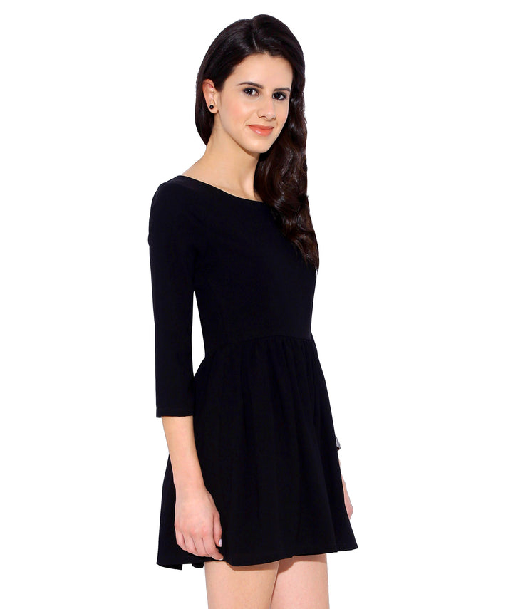 Black Fit and Flare Dress
