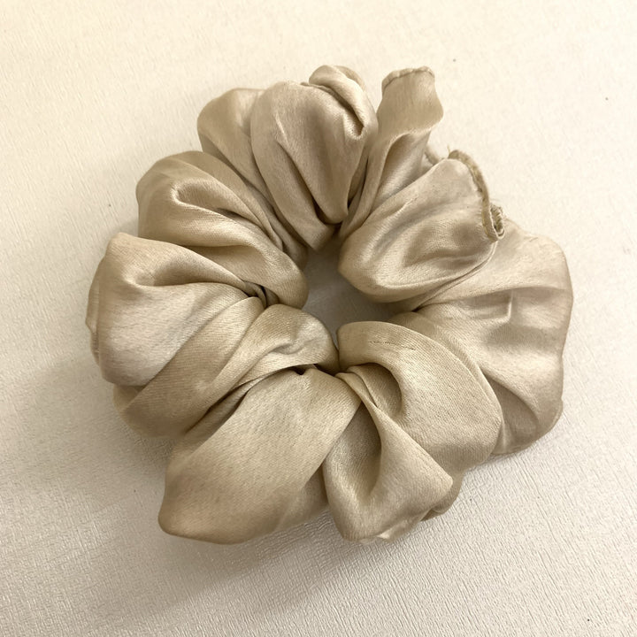 The Solid Satin Scrunchy Set Pack of 4