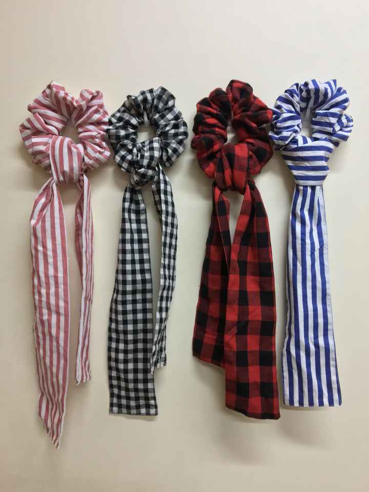 Cotton scrunchies cum bandana set