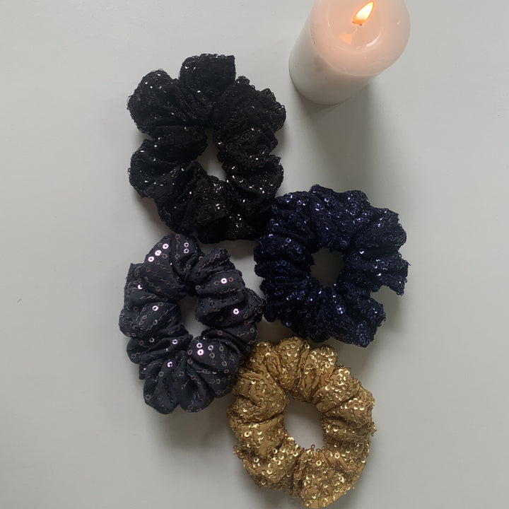 Bling Scrunchies Set of 4
