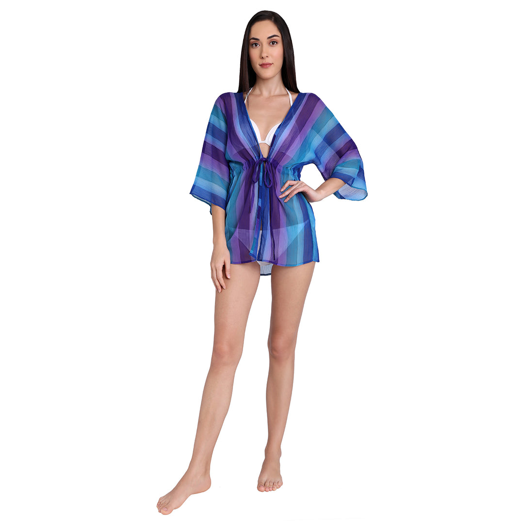 Lagoona Printed Open Kaftan