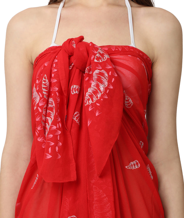 Red Shell Sarong
